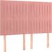 vidaXL Hoofdbord Roze Fluweel 144x5x118/128 cm