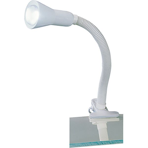 BES LED Trion Fexy Klemlamp - E14 - Wit - Kunststof