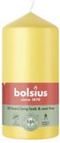 Bolsius Stompkaars Sunny Yellow Ø58 x 120 mm – 33 Branduren – 6 Stuks – Decoratieve Kaarsen