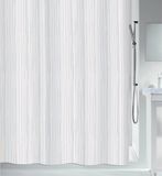 Spirella Douchegordijn – Anti-Schimmel Douchegordijn van Polyester – Waterdicht Douchegordijn met Antibacteriële Coating en Pinstripe Design