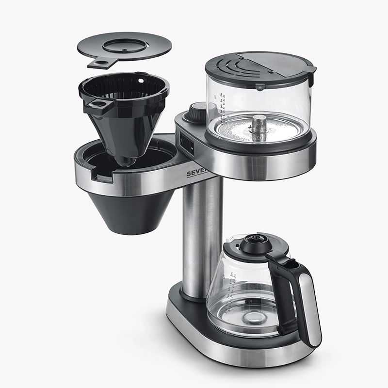 Severin Caprice Half automatisch Filterkoffiezetapparaat - Zwart/RVS