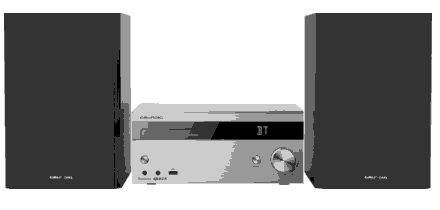 Grundig CMS 4000 BT DAB+ Home Audio Micro System - 100W - Black/Silver