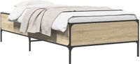 vidaXL Bedframe Sonoma Eiken 80 x 200 cm Bewerkt hout