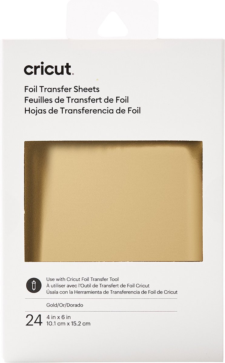 CRICUT Transfer Foil Sheets 10x15cm 24 sheets (Gold)