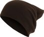 urban classics MSTRDS Beanie Basic Flap Long Version Chocolate One Size Bruin