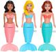 Eddy Toys Mermaid Wind-up Zeemeermin - Opwindbaar Badspeelgoed - Kunststof - 19 cm - Roze, Blauw en Licht Groen