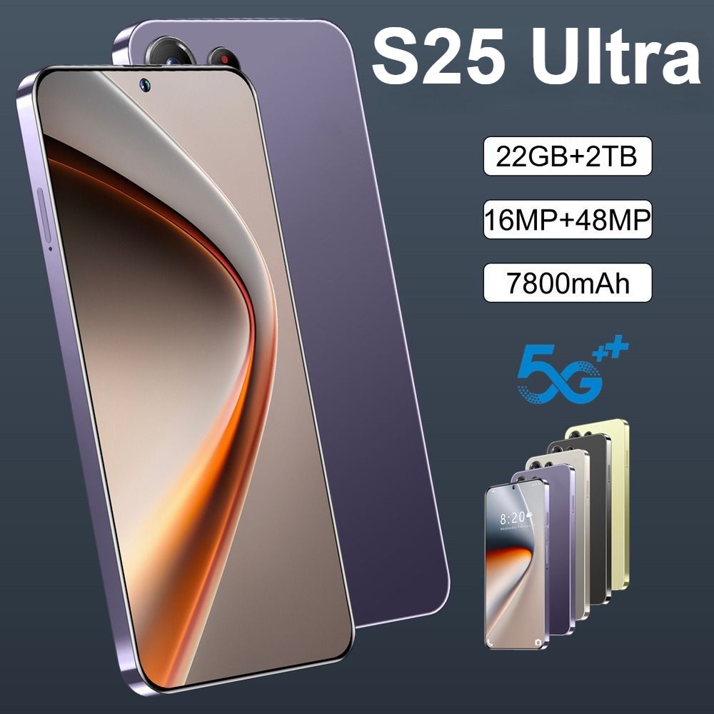 CHOTOG S25 Ultra Gloednieuwe Originele Smartphone 7800mAh 5G Dual SIM 22GB+2TB Mobiele Telefoons 7,3 inch Wereldwijd Android Ontgrendelde Mobiele Telefoons
