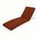 Coussin de bain de soleil en terre cuite – Matelas pour chaise longue avec housse amovible – 185 x 60 x 5 cm