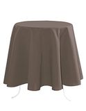 Stof Lovely Casa Tafelkleed Nelson, rond, ø 180 cm, 100% polyester, taupe