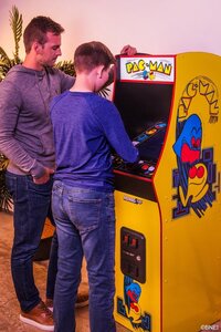 Arcade1UP Pac-Man Deluxe Arcade Cabinet - WiFi Enabled