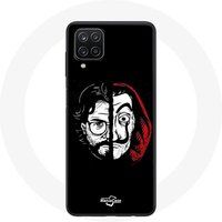 Maniacase Etui voor Samsung Galaxy A12 La casa de papel El Profesor Split Masker