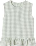 Vertbaudet Meisjesset blouse + 7/8e broek saliegroen