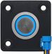 ProRide Interrupteur à pression en métal Panneau encastrable 12V ON-OFF - 19mm - avec câble de connexion - 12V/24V - Indicateur LED Bleu