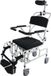 Chaise de douche mobile inclinable - Blanc/Noir
