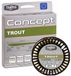 Traper Fly Concept Trout Ligne de pêche à la mouche 27 m Ligne transparente 6