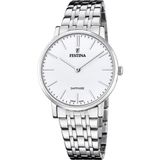 Festina F20045/2 Polshorloge Heren Zilverkleurig Staal Wit
