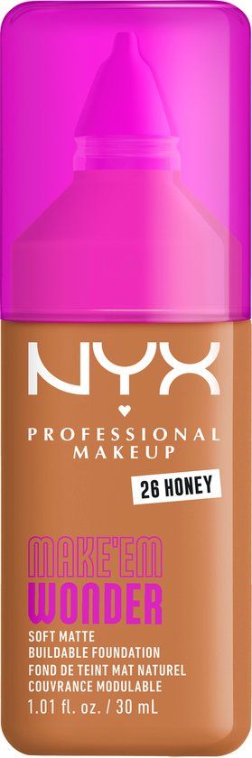 NYX Professional Make Up Make 'EM Wonder Foundation - Honey - 30ml