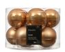 Decoris Kerstballen glas silver inside enamel matt mix III