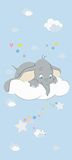 AG Design Dumbo FTDN V 5490 fotovliesbehang kinderkamer Disney blauw 90 x 202 cm