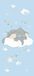 AG Design Dumbo FTDN V 5490 fotovliesbehang kinderkamer Disney blauw 90 x 202 cm