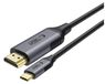 Tech-Protect Ultraboost kabel, Type-C naar HDMI 2.0, 4K 60Hz, 180 cm, noir