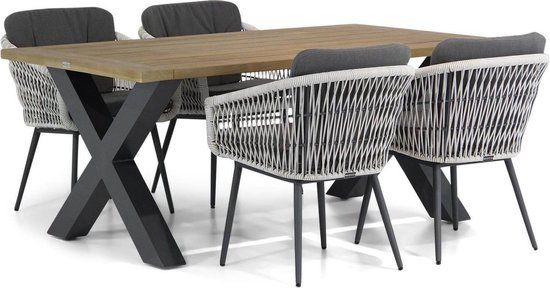 Lifestyle Garden Furniture Lifestyle Western/Cardiff 180 cm dining tuinset 5-delig