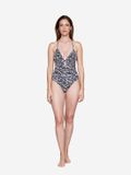 JOOP! Jeans Badeanzug Eleganz Vrouwen Zwart Zebraprint Maat 36