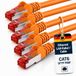 Netwerkkabel 1aTTack.de 5x 0,5m - Cat 6 netwerkkabel patchkabel Cat6 RJ45 SFTP - oranje