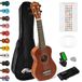 TIGER Natuurlijke Sopraan Ukulele Ukulele Beginner's Pakket NATUURLIJK | Ukekit-NT Set met stemmer, riem, tas, vilten plectrum en reservesnaren, met Aquila-snaren, ideaal voor kinderen en beginners