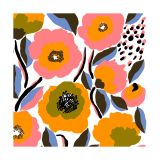 Marimekko Serviettes Roserium 33x33 cm, Lot de 20 White