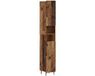 vidaXL Armoire de salle de bain avec étagère ouverte ZWOLLE Vieux bois 30 x 31 x 189,5 cm