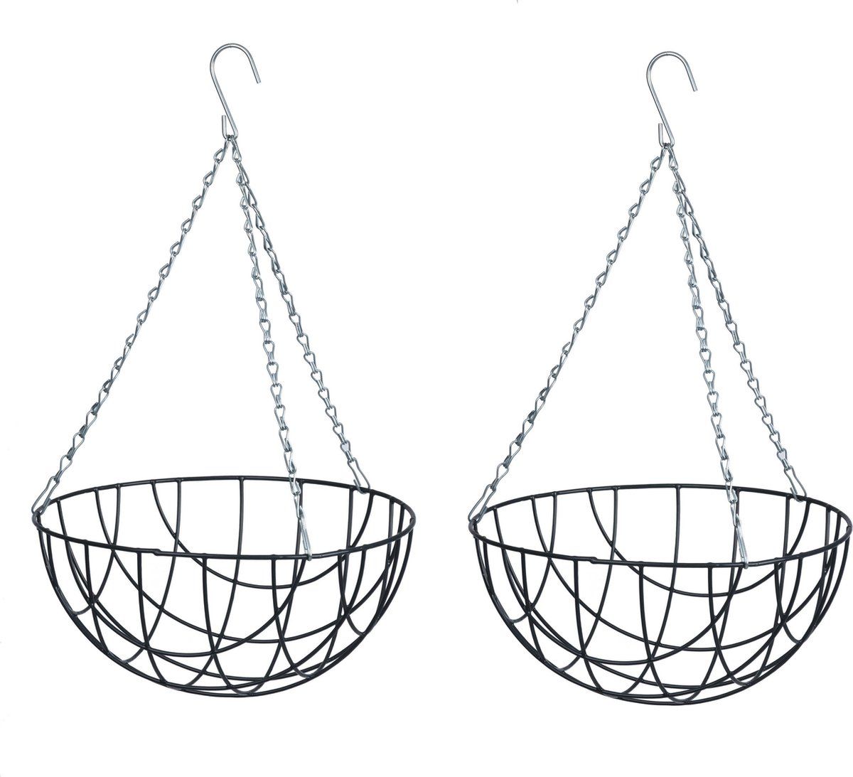 Nature - Hanging Basket - Green - 3 Pieces - 15.5 x 35 x 35 cm