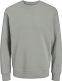 JACK & JONES Star basic sweat crew neck regular fit sweatshirt katoenmengsel met O-hals - grijs