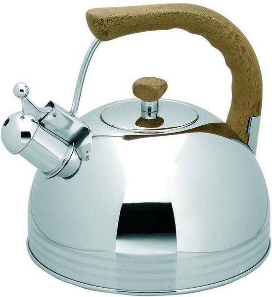 Lacor Fluitketel - 2 Liter - RVS - Zilver