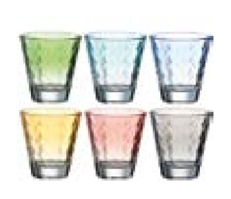 Leonardo Optic Drinkglazen - Set van 6 - Assorted Colors - 215ml