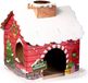 Puckator Katten Speelhuisje Poes Kerst - Kerstman Werkplaats Santas Workshop - DIY - Karton - 33x55x33cm