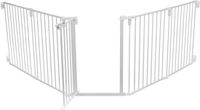 Trixie Afsluithek met deur - 5-delig - Metaal - Wit - 62,5-300x76,5 cm