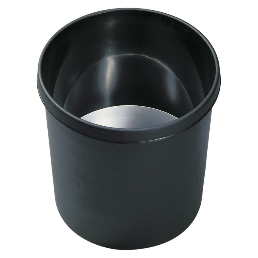 helit H6107895 Vuilnisbak Zwart Rond 12 Liter 27cm Kunststof