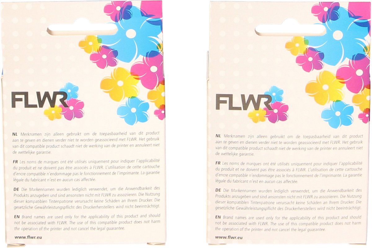 FLWR - Inktcartridge 305XL - 2-pack Zwart en Kleur - Geschikt voor HP