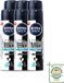 Nivea Men Déodorant Spray Black & White Invisible Fresh - 150 ml - 6 Pièces
