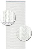 Vliegengordijnenexpert Milano - Vliegengordijn - 92x210 cm - Transparant met witte Draad