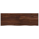 vidaXL Tafelblad Donkerbruin Glas 150 x 40 x 3 cm