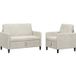 Vidaxl Canapé Avec Rangement 2 Pc Crème Polyester