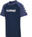 Hummel Kinder-T-shirt Logo Katoen Korte Mouw Blauw/Blauwe Indigo Herfst/Winter 2025 Mannen Fitness & Training Sportmode