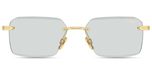 Cazal 7116/3 Lunettes de soleil unisexe doré rectangulaires gris 56mm