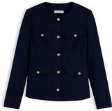 Tommy Hilfiger Dames Blazers 34 Polyester/Viscose/Elastaan Herfst/Winter 2026 Donkerblauw