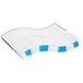 VidaXL Matelas à ressorts ensachés Queensize 160x200 cm Medium Noir, Bleu, Blanc Polyester