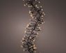 Lumineo LED Cluster Kerstverlichting 600 cm Zwart/Wit/Klassiek Warm