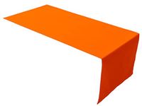 Lemos Home Tafelloper van hoogwaardige kwaliteit - 100% katoen - Collectieconcept - Kleur en maat naar keuze (tafelloper - 45 x 150 cm, Oranje)
