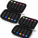 OEM USB-stick organizer, set van 2, met 10 vakken, zwart, compact